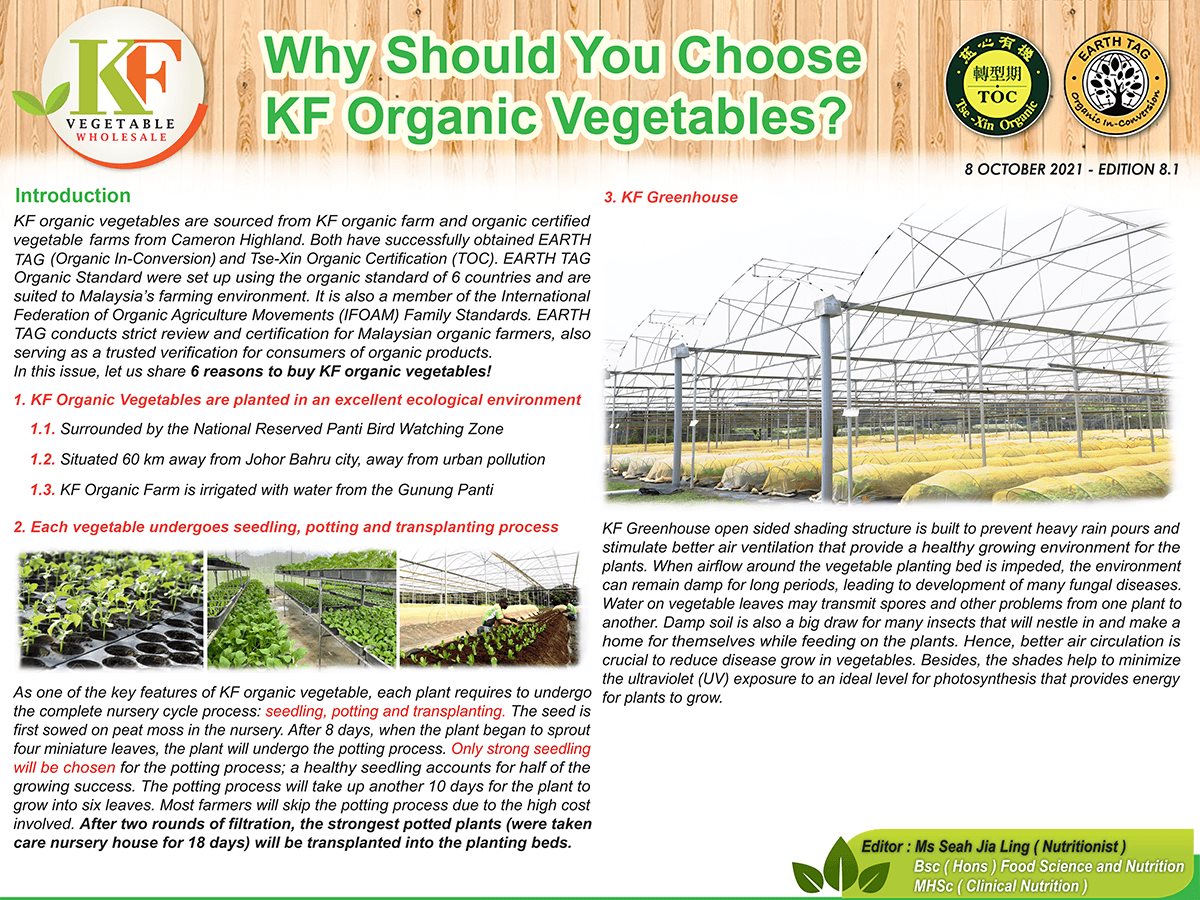 Why Should You Choose KF Organic Vegetables